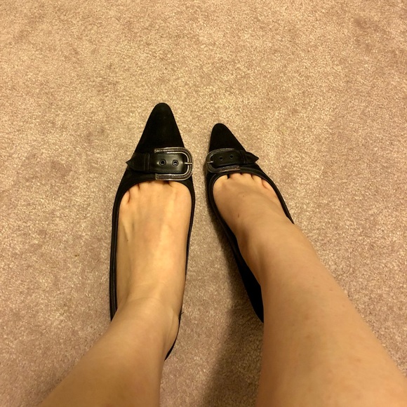 Auth MANOLO BLAHNIK Buckle Pumps Black Size - 38 - Picture 7 of 7